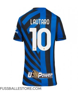 Günstige Inter Milan Lautaro Martinez #10 Heimtrikot Damen 2024-25 Kurzarm